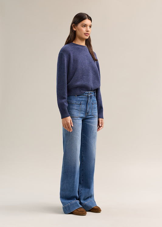Harper Sweater Denim Marle
