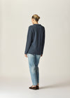 Elsa Knit Blazer Denim Marle