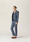 Leo Blazer Indigo Herringbone