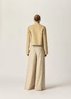 Murano Wide Leg Pant Caramel Houndstooth