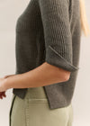 Donna High Neck Knit Khaki Marle