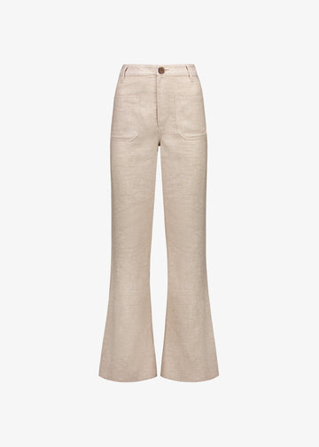 Carmen Trouser Caramel Houndstooth