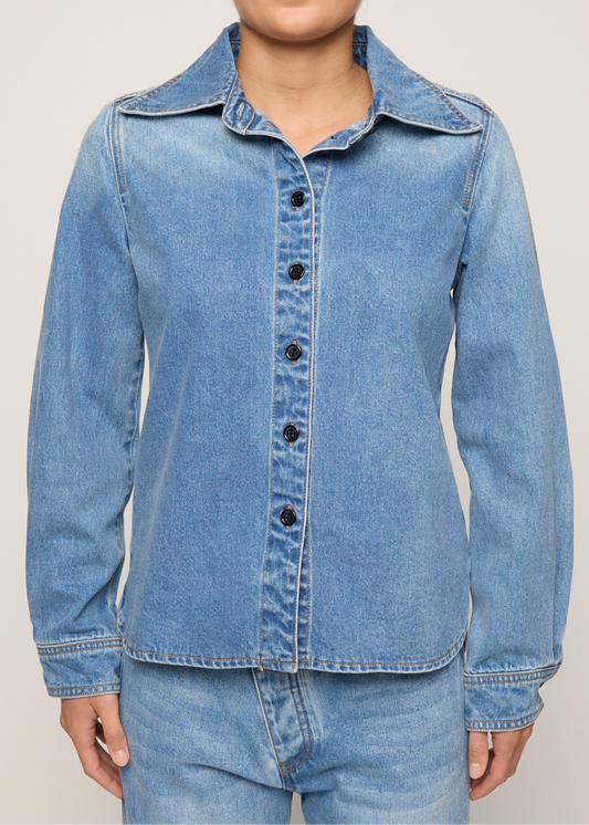 Monty Denim Shirt Washed Blue