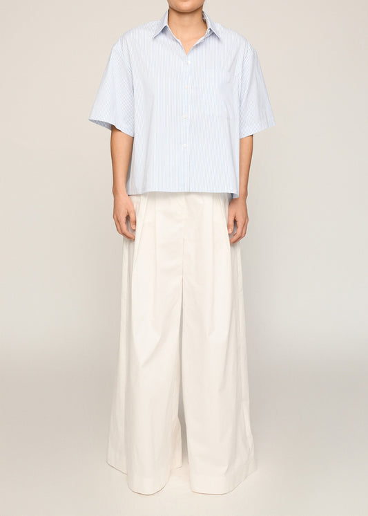 Elena Short Sleeve Shirt Blue Stripe