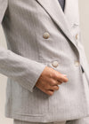 Patricia Blazer Silver Pinstripe