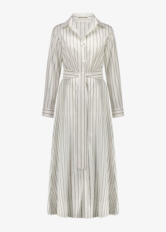 Sirena Dress Ivory Stripe