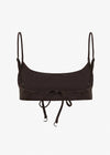 C Design Tie Balconette Bikini Top Seppia Brown