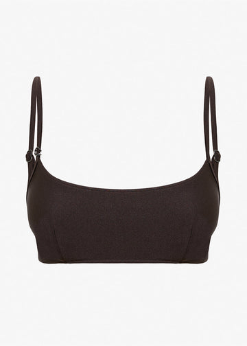 C Design Tie Balconette Bikini Top Seppia Brown