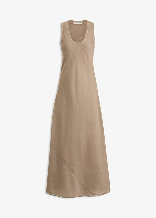 Daphne Dress Chestnut Gingham