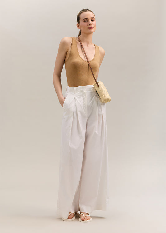 Murano Pant Ivory Cotton