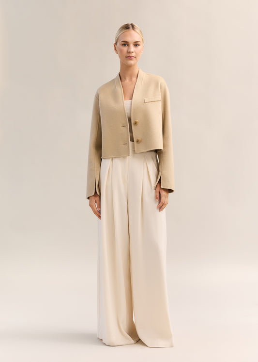 Murano Wide Leg Pant Clotted Cream