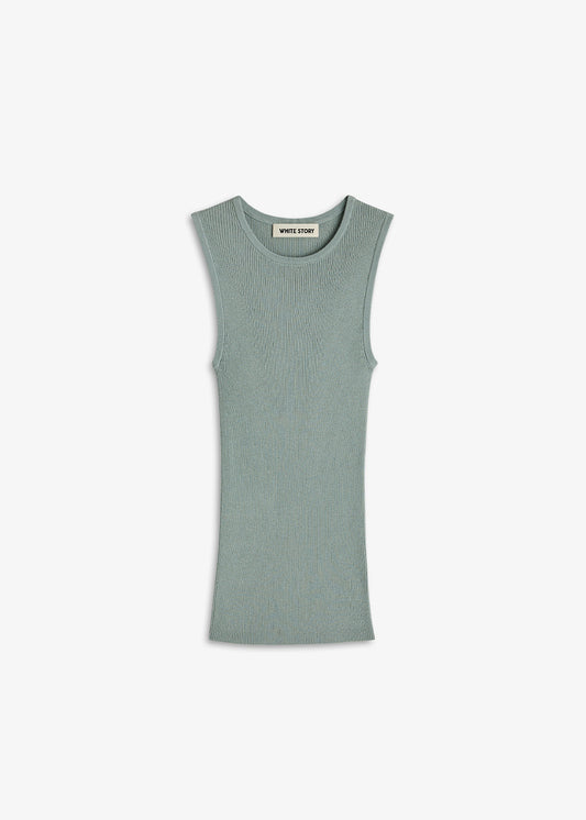 Basel Knit Tank Seafoam