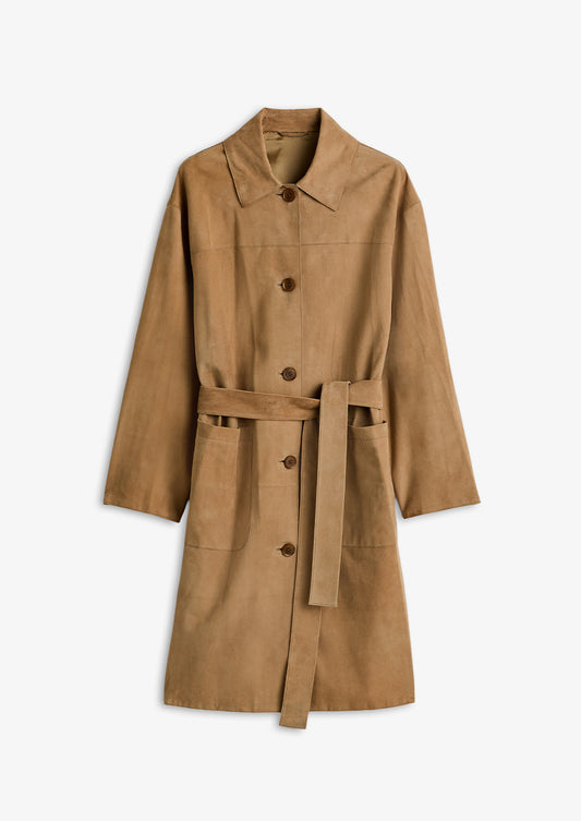 Jo Suede Long Jacket