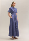 Sirena Dress Indigo/White Stripe