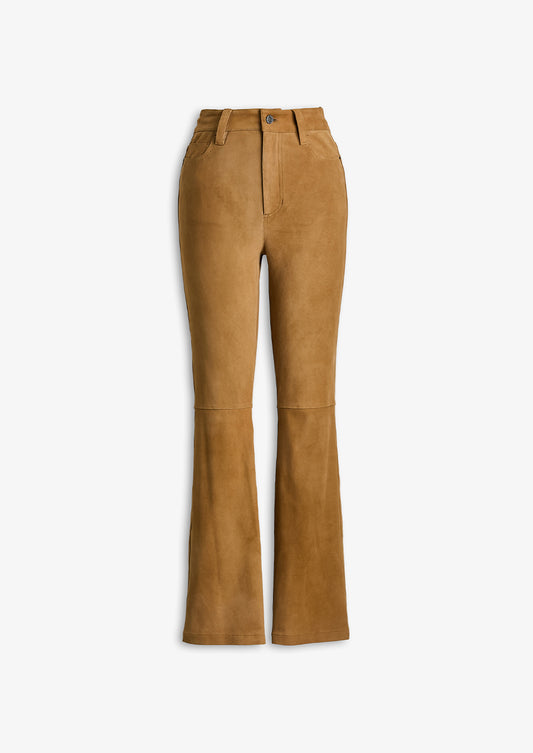 Jo Suede Pant Tobacco