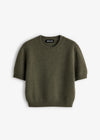 Dover Short Sleeve Knit Khaki Marle