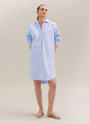 Maya Shirt Dress Sky Blue Stripe