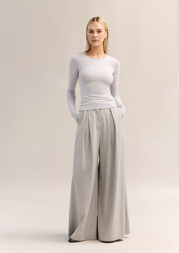 Basel Knit Top Silver
