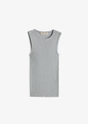 Basel Knit Tank Silver