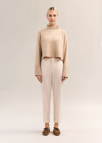 Elise Slim Trouser Ecru