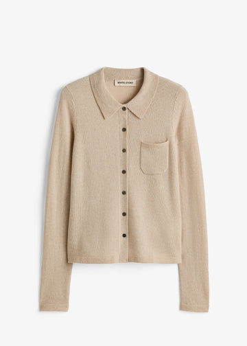 Dene Knit Shirt Biscuit Marle