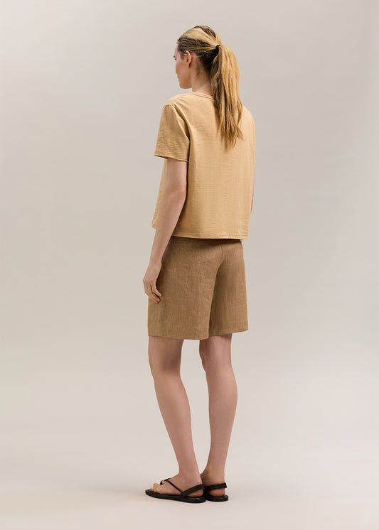 Rhodes Boxy Tee Nutmeg