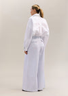 Murano Wide Leg Pant Ivory/Denim Stripe