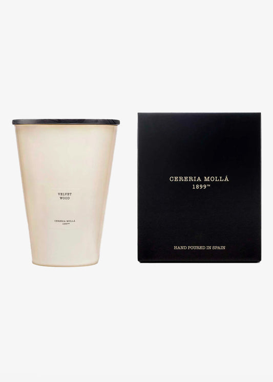 Cereria Mollá XXL Candle Velvet Wood 3.5KG