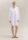 Maya Shirt Dress White