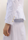 Como DB Blazer Ivory/Denim Stripe