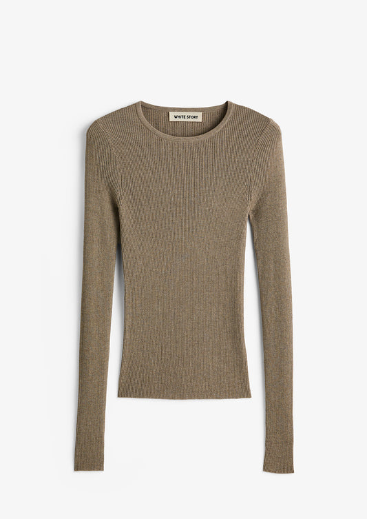 Basel Knit Top Mink Marle