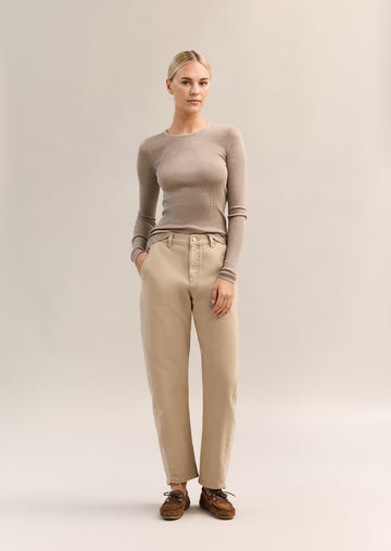 Basel Knit Top Mink Marle