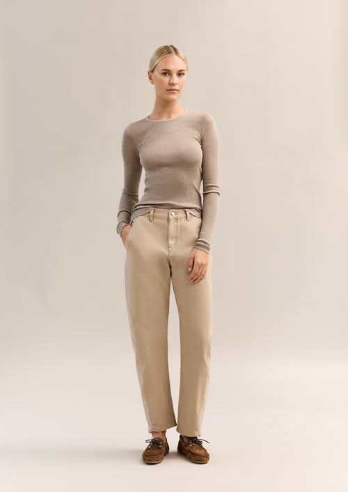 Basel Knit Top Mink Marle