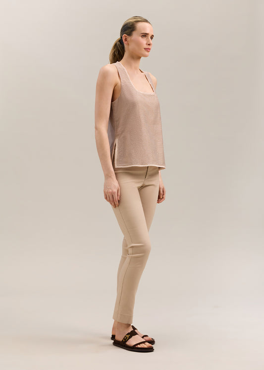 Daphne Top Chestnut Gingham