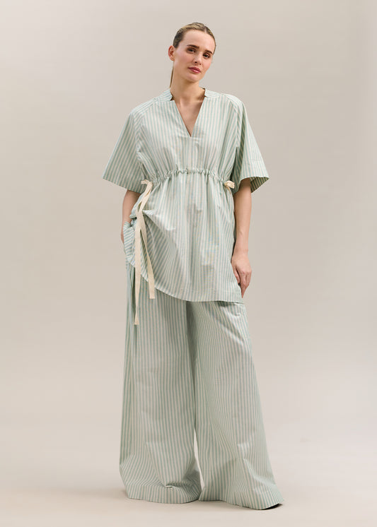 Camilla Mini Dress Green Stripe