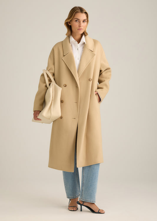 Faye DB Wool Coat Beige