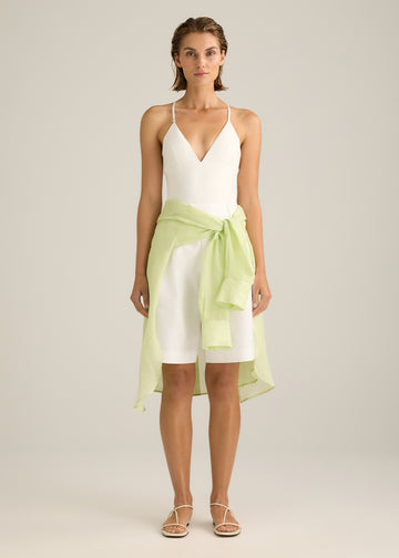 Long Fez Short White Cotton