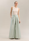 Murano Wide Leg Pant Green Stripe