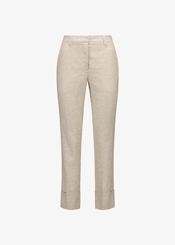 Viktoriya Suit Pant Caramel Houndstooth