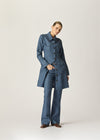 Cairo Dress Blue Houndstooth