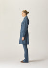 Cairo Dress Blue Houndstooth