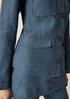 Cairo Jacket Blue Houndstooth