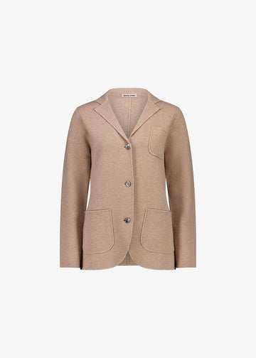Elsa Knit Blazer Biscuit