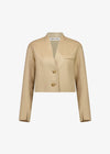 Esme Cropped Jacket Beige