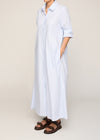 Francesca Dress Powder Blue Stripe
