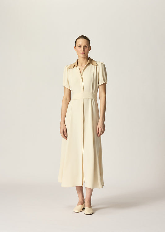 Franci Dress Clotted Cream