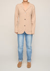 Elsa Knit Blazer Biscuit