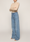 Julia Rib Roll Neck Beige