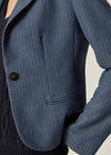 Leo Blazer Indigo Herringbone