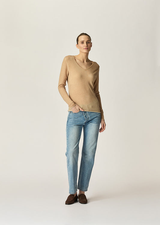 Lucia Spray Knit Beige